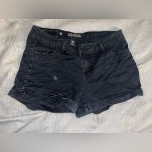 Black Jean shorts